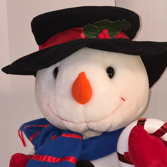 Vintage 1999 Christmas Motionette Animated Snowman Candy Cane 24" Box ~ WORKS!!! - Picture 3 of 8